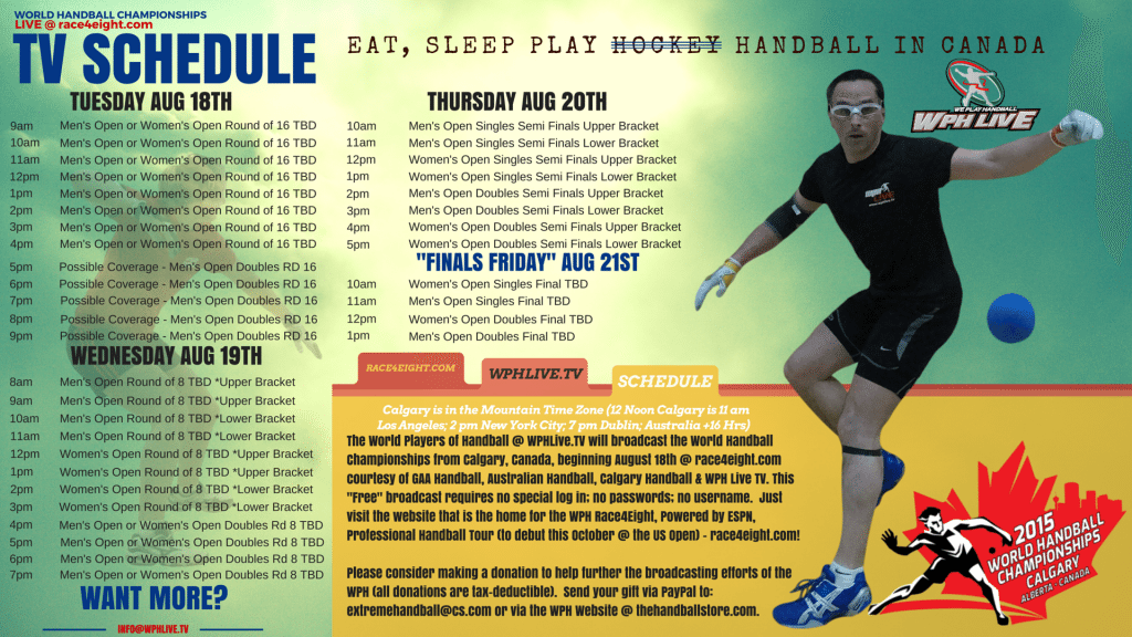 World Handball Championships: Tuesday’s Projected Broadcast Line-Up ...